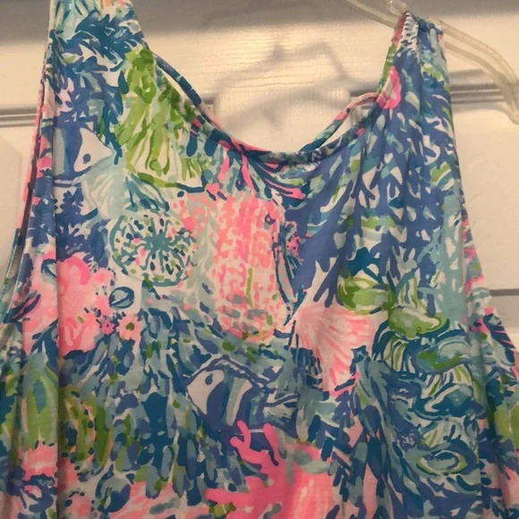 Lilly Pulitzer Blue and Pink Maxi Dress - Picture 4 of 10